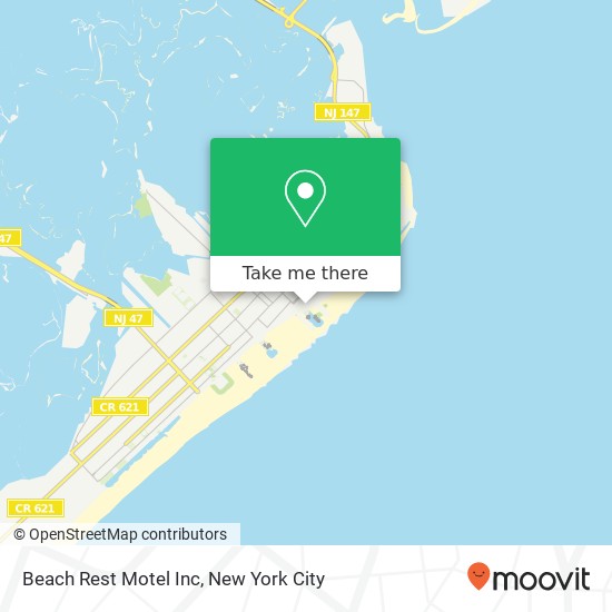 Beach Rest Motel Inc map