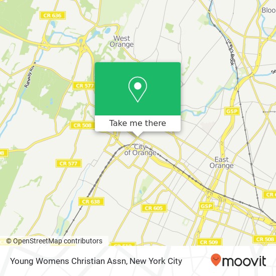 Young Womens Christian Assn map
