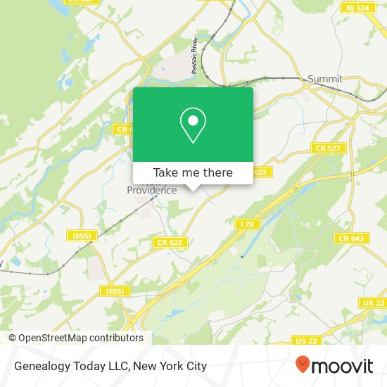 Mapa de Genealogy Today LLC