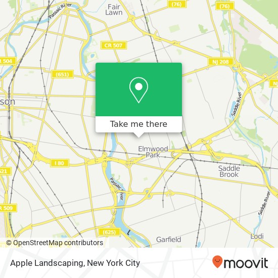 Apple Landscaping map