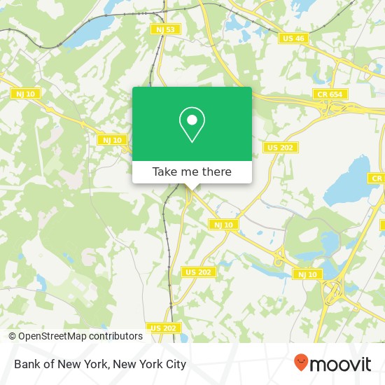 Bank of New York map