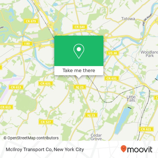 McIlroy Transport Co map