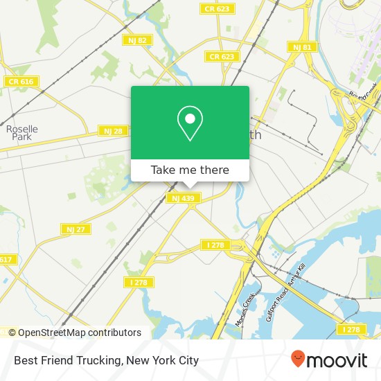 Best Friend Trucking map