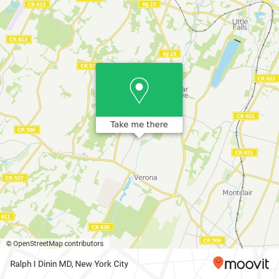 Ralph I Dinin MD map