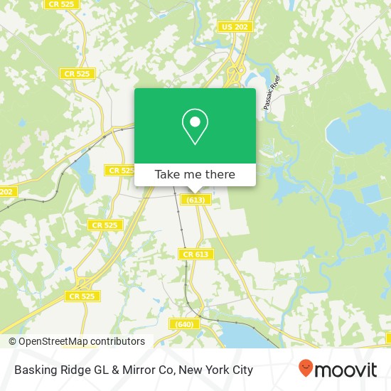Basking Ridge GL & Mirror Co map