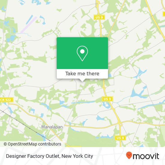 Designer Factory Outlet map