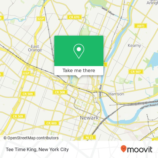 Tee Time King map