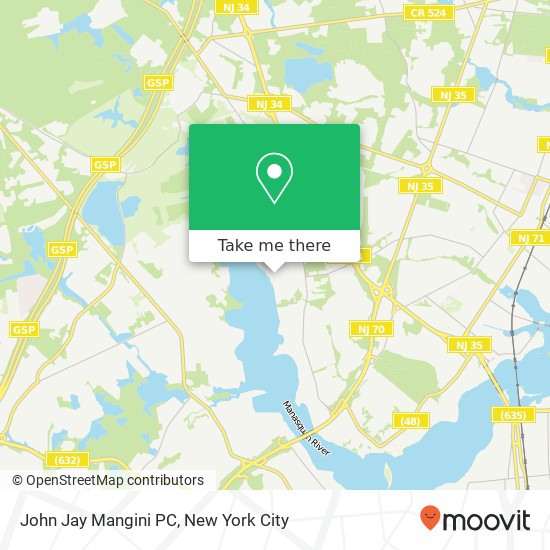 Mapa de John Jay Mangini PC