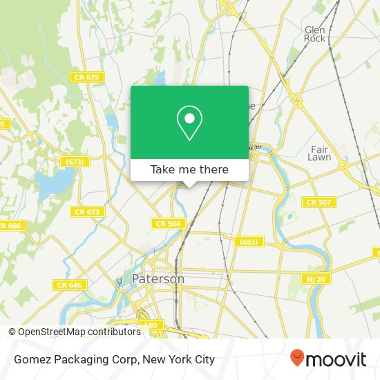 Gomez Packaging Corp map