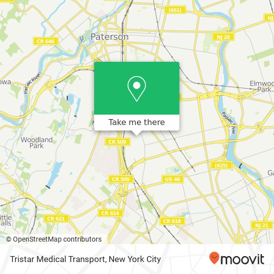 Tristar Medical Transport map