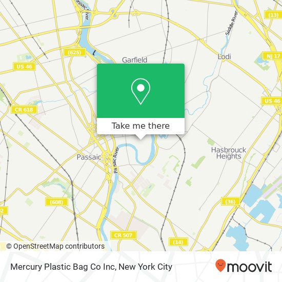 Mercury Plastic Bag Co Inc map