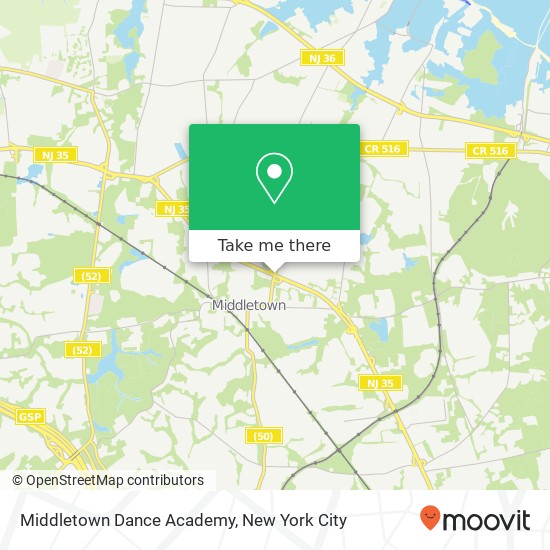 Middletown Dance Academy map