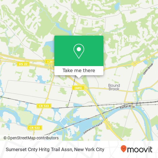 Sumerset Cnty Hritg Trail Assn map