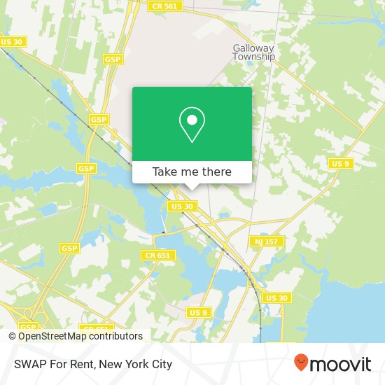 SWAP For Rent map