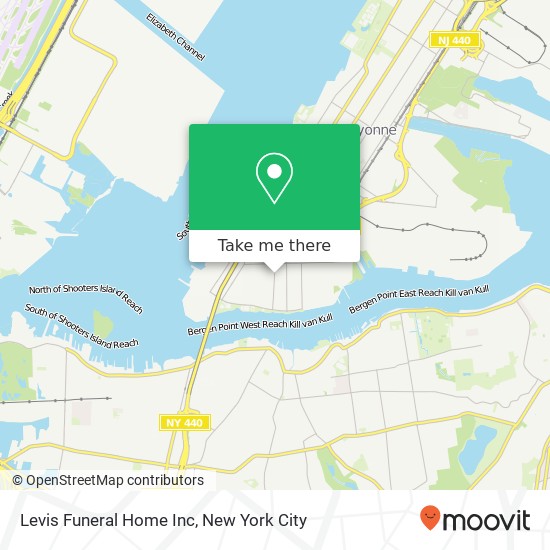 Levis Funeral Home Inc map