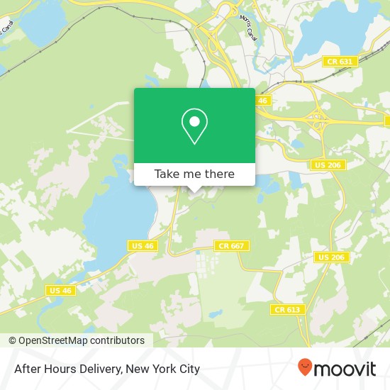 Mapa de After Hours Delivery