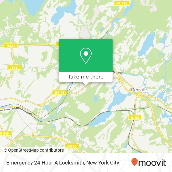 Mapa de Emergency 24 Hour A Locksmith