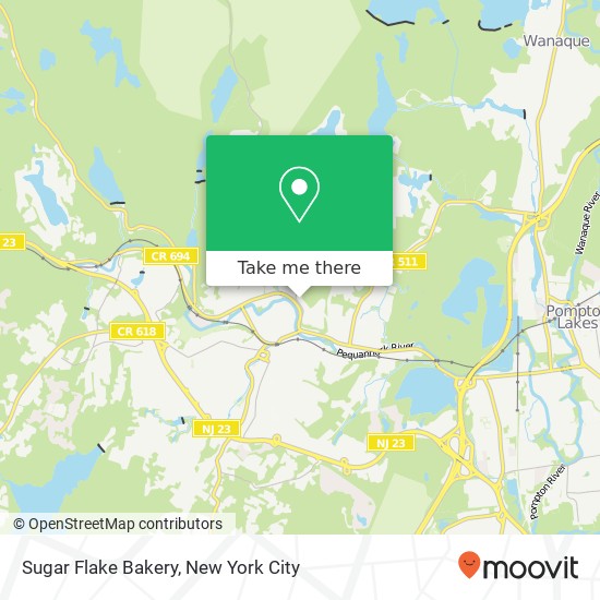 Mapa de Sugar Flake Bakery