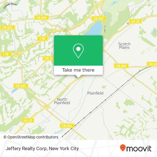 Mapa de Jeffery Realty Corp