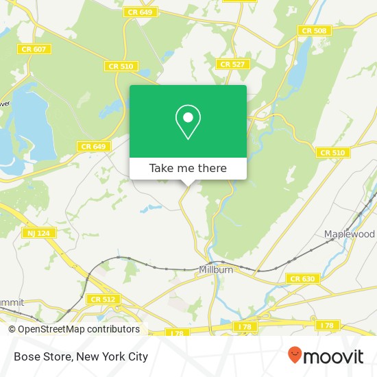 Bose Store map