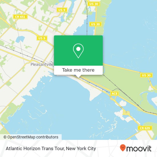 Atlantic Horizon Trans Tour map
