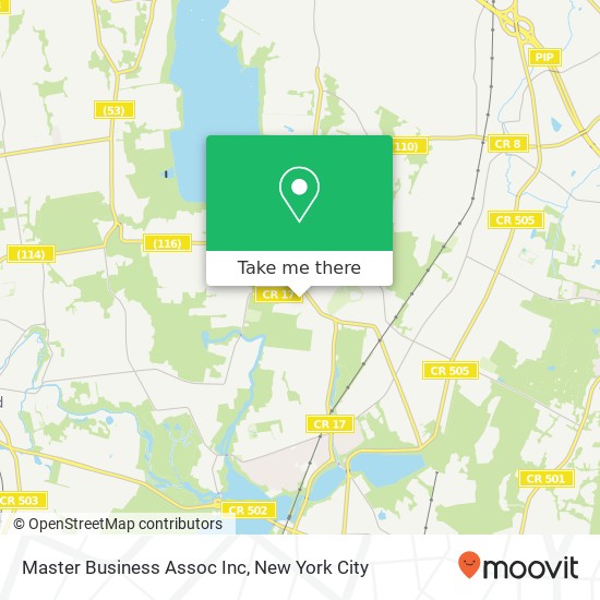 Master Business Assoc Inc map