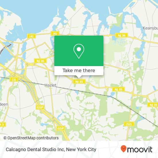 Mapa de Calcagno Dental Studio Inc