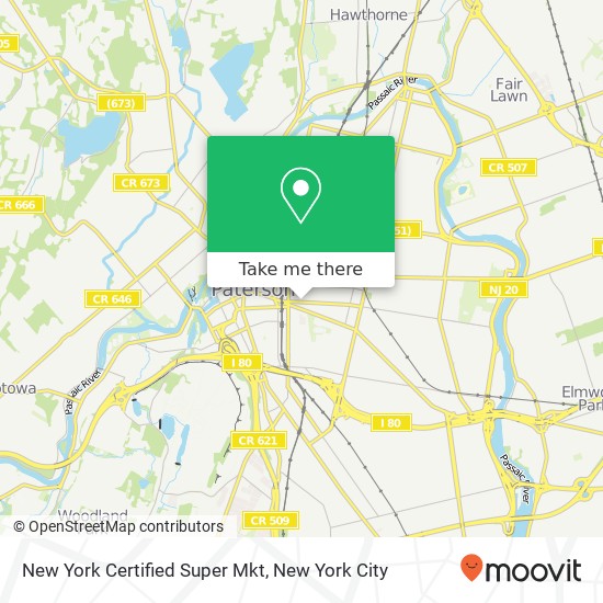 New York Certified Super Mkt map