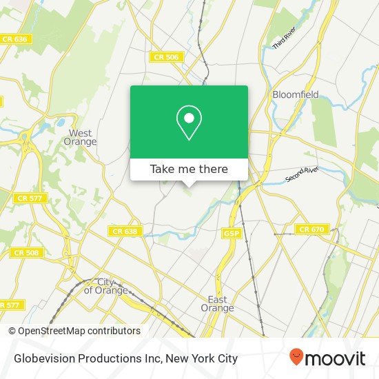 Globevision Productions Inc map