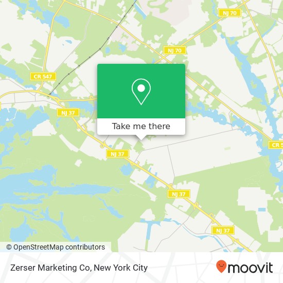 Zerser Marketing Co map