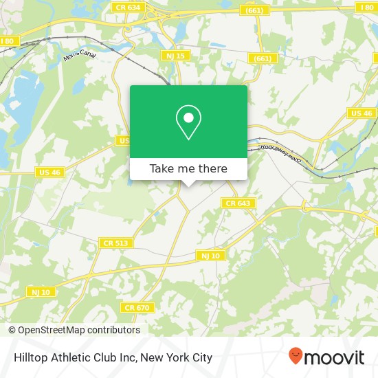 Hilltop Athletic Club Inc map