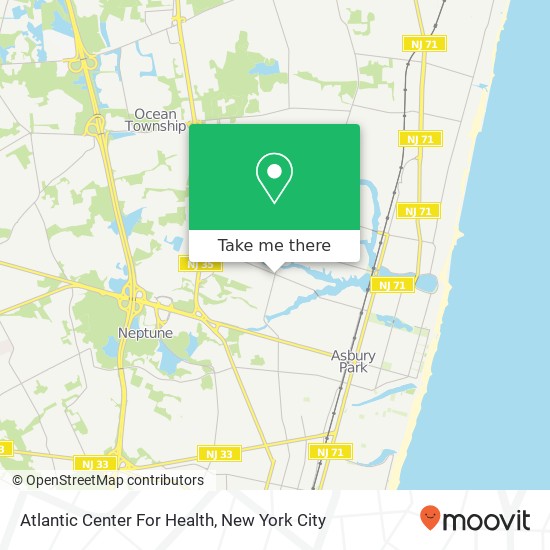 Mapa de Atlantic Center For Health