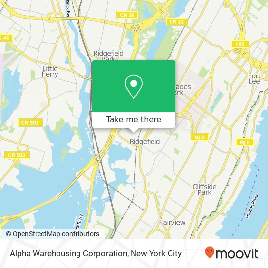 Alpha Warehousing Corporation map