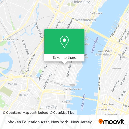 Mapa de Hoboken Education Assn