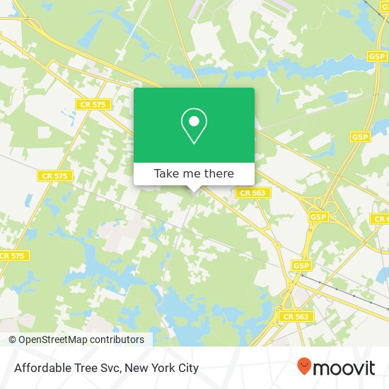 Affordable Tree Svc map