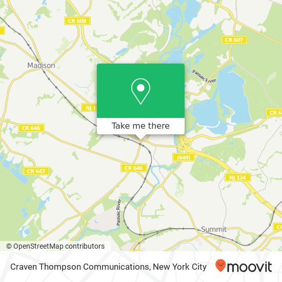 Craven Thompson Communications map