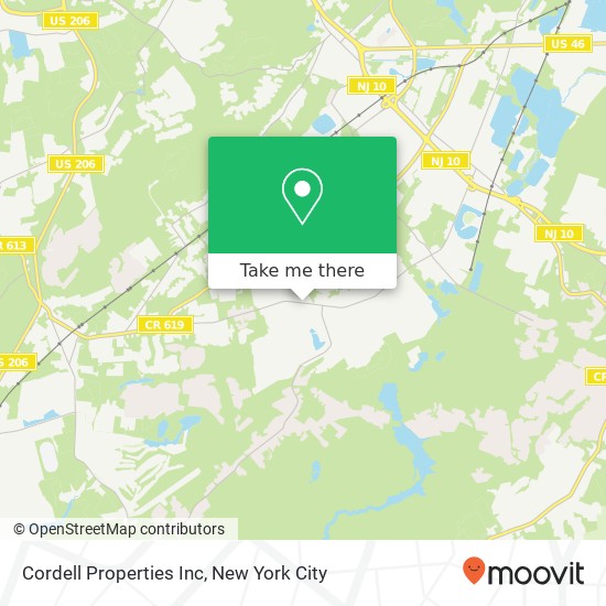 Cordell Properties Inc map