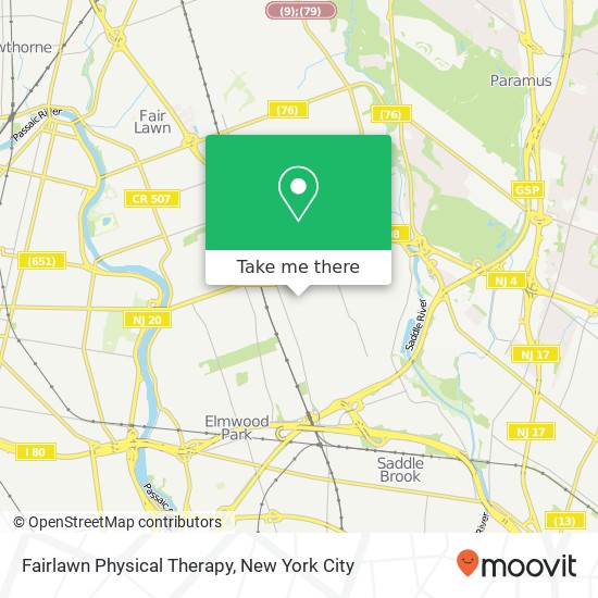 Mapa de Fairlawn Physical Therapy