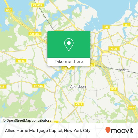 Allied Home Mortgage Capital map