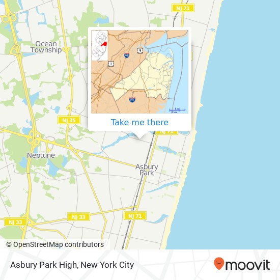 Asbury Park High map