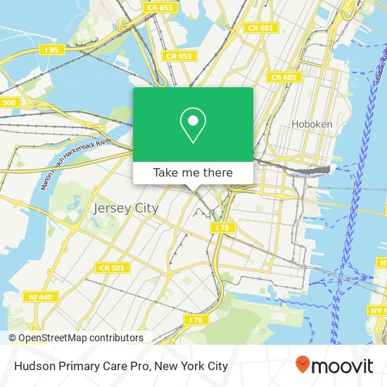 Hudson Primary Care Pro map