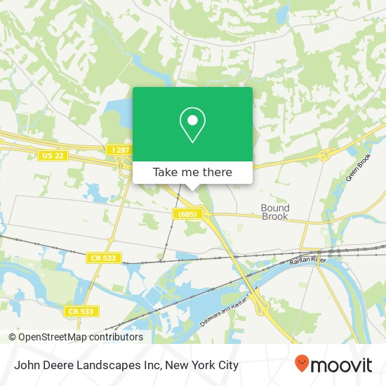 Mapa de John Deere Landscapes Inc