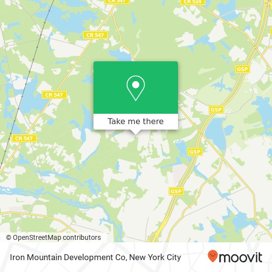 Iron Mountain Development Co map