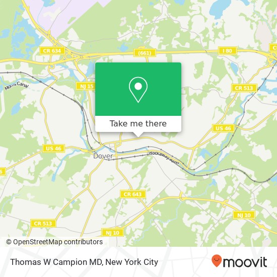 Mapa de Thomas W Campion MD