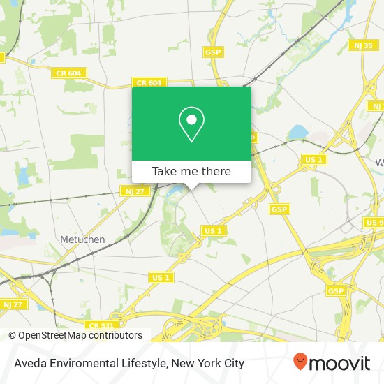 Aveda Enviromental Lifestyle map