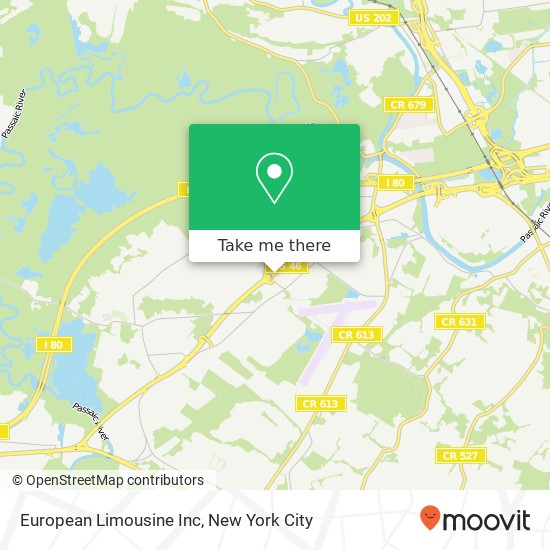 European Limousine Inc map