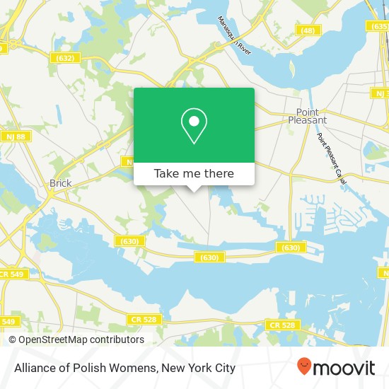 Mapa de Alliance of Polish Womens