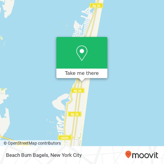 Mapa de Beach Bum Bagels