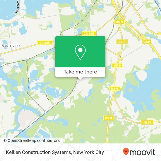 Kelken Construction Systems map
