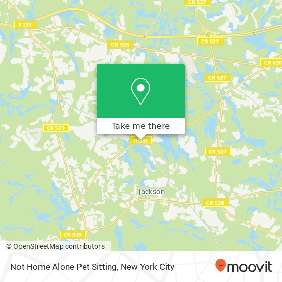 Not Home Alone Pet Sitting map